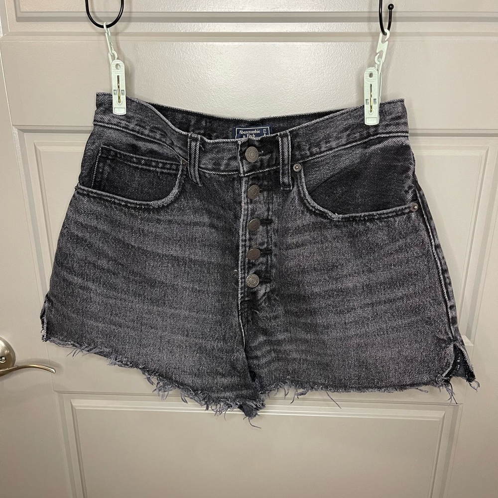Abercrombie and Fitch Black Denim Jeans Size 4